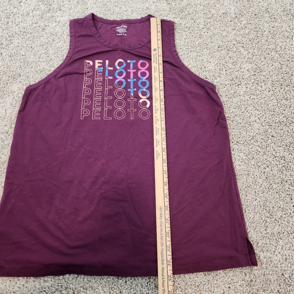 Peloton Pima Racer Tank Top Size Large - Picture 6 of 6